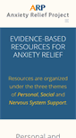 Mobile Screenshot of anxietyreliefproject.com